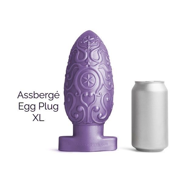 ASSBERGE Egg Butt Plug XL Purple Hankeys Toys 35071