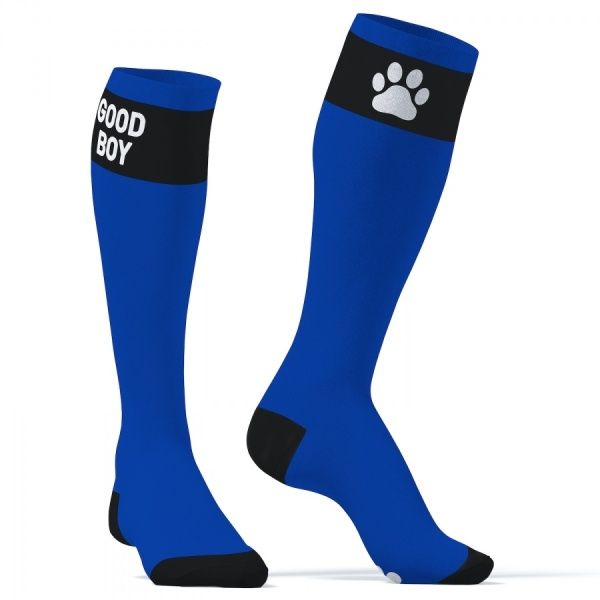 Blue Big Good Boy High Socks Kinky Puppy 37481