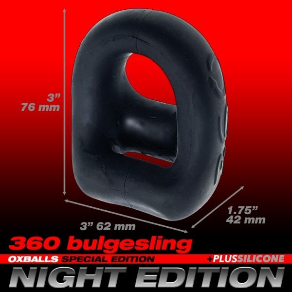 360 Dual Cock & Ball Sling Night Edition OXBALLS 38524