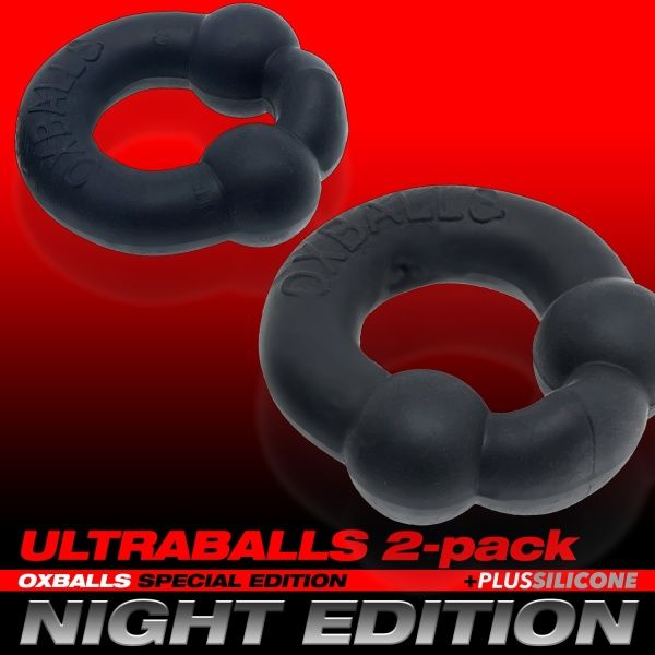 ULTRABALLS Night Edition double-pack cockrings OXBALLS 39129